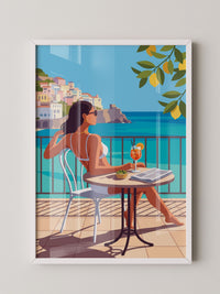 Frau Aperol Spritz Meer