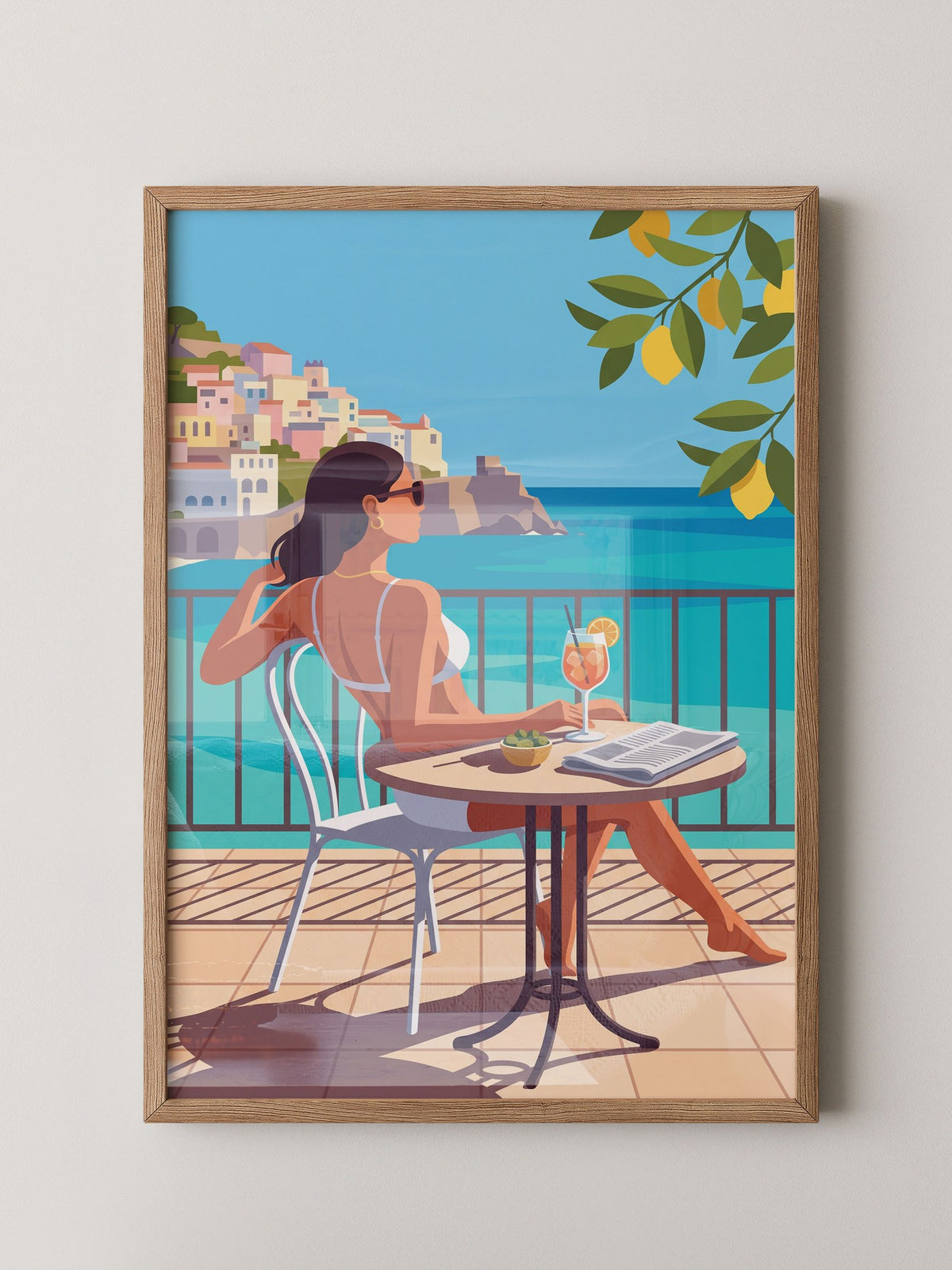 Frau Aperol Spritz Meer