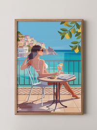 Frau Aperol Spritz Meer
