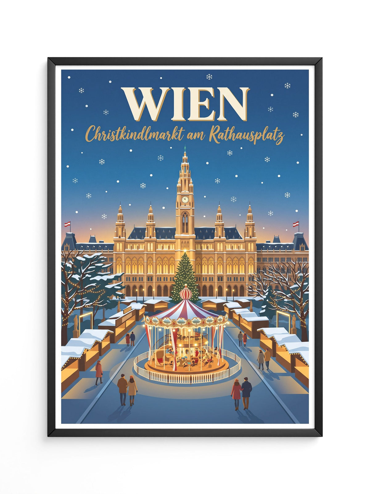 Wien Christkindlmarkt Karussel