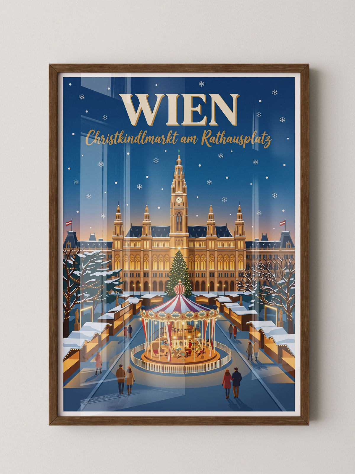 Wien Christkindlmarkt Karussel