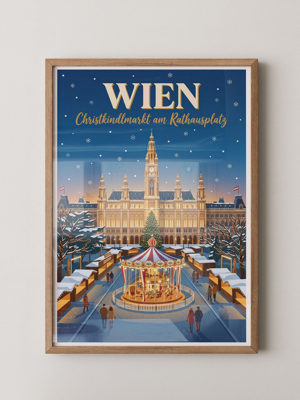 Wien Christkindlmarkt Karussel