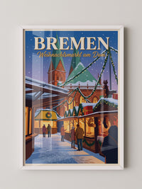 Weihnachtsmarkt Bremen Illustration