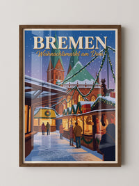 Weihnachtsmarkt Bremen Illustration