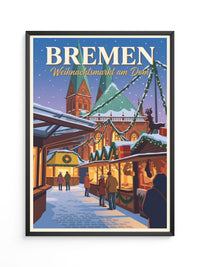 Weihnachtsmarkt Bremen Illustration