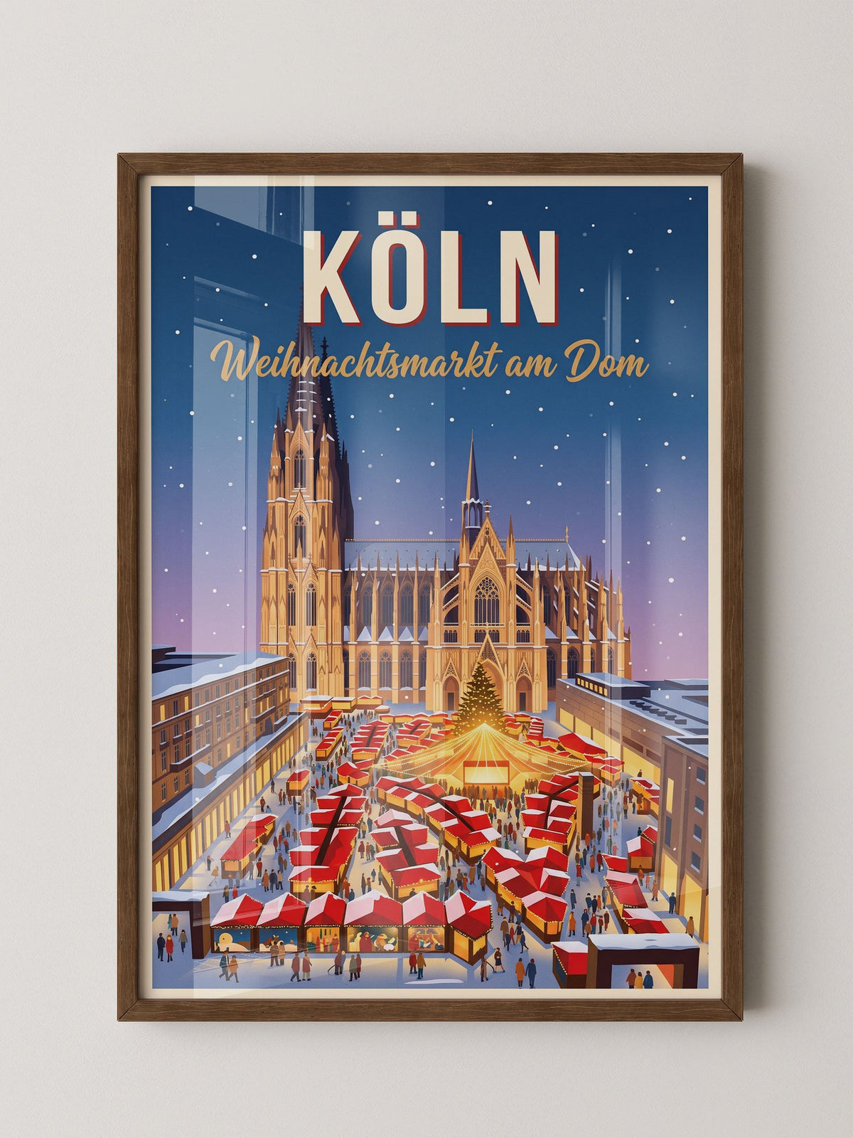 Weihnachtsmarkt Nachtansicht