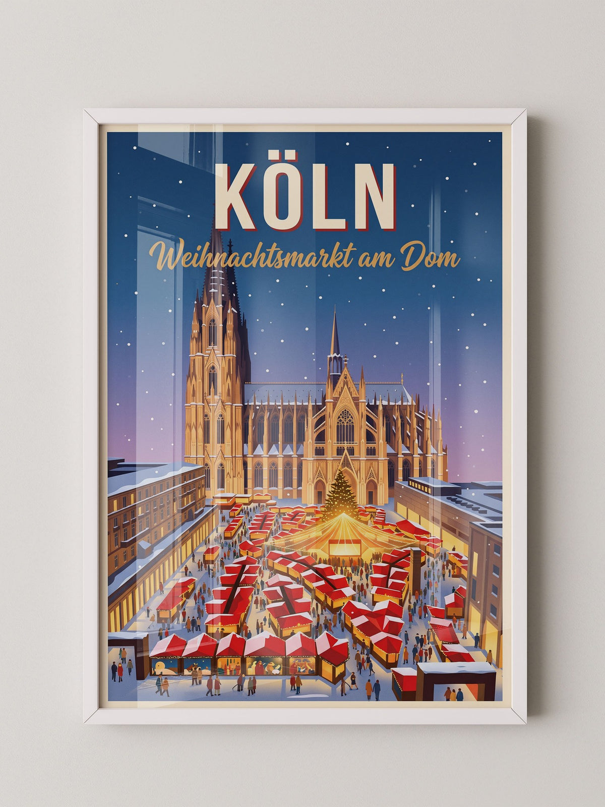 Weihnachtsmarkt Nachtansicht