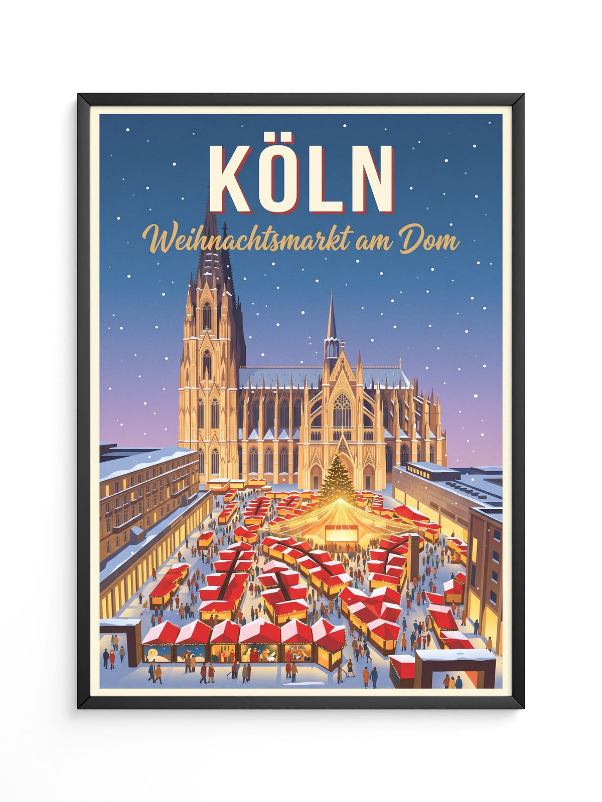 Weihnachtsmarkt Nachtansicht