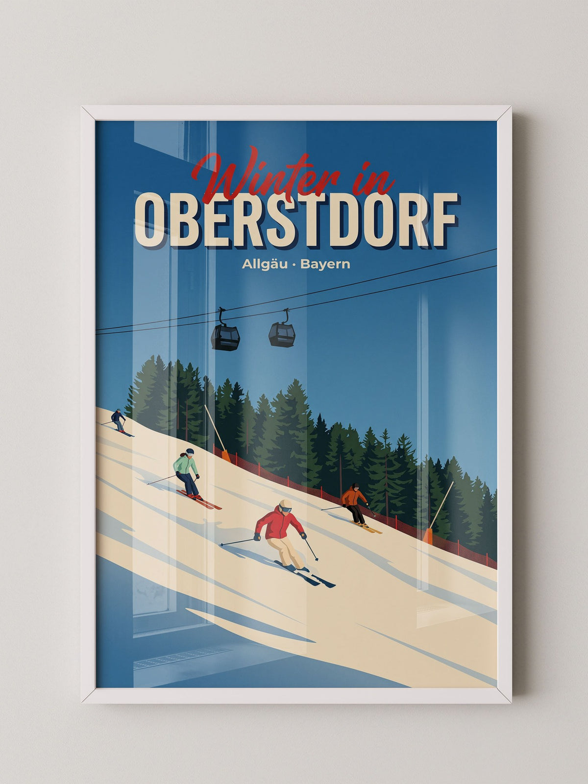 Skifahrer Oberstdorf Allgäu