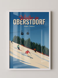 Skifahrer Oberstdorf Allgäu