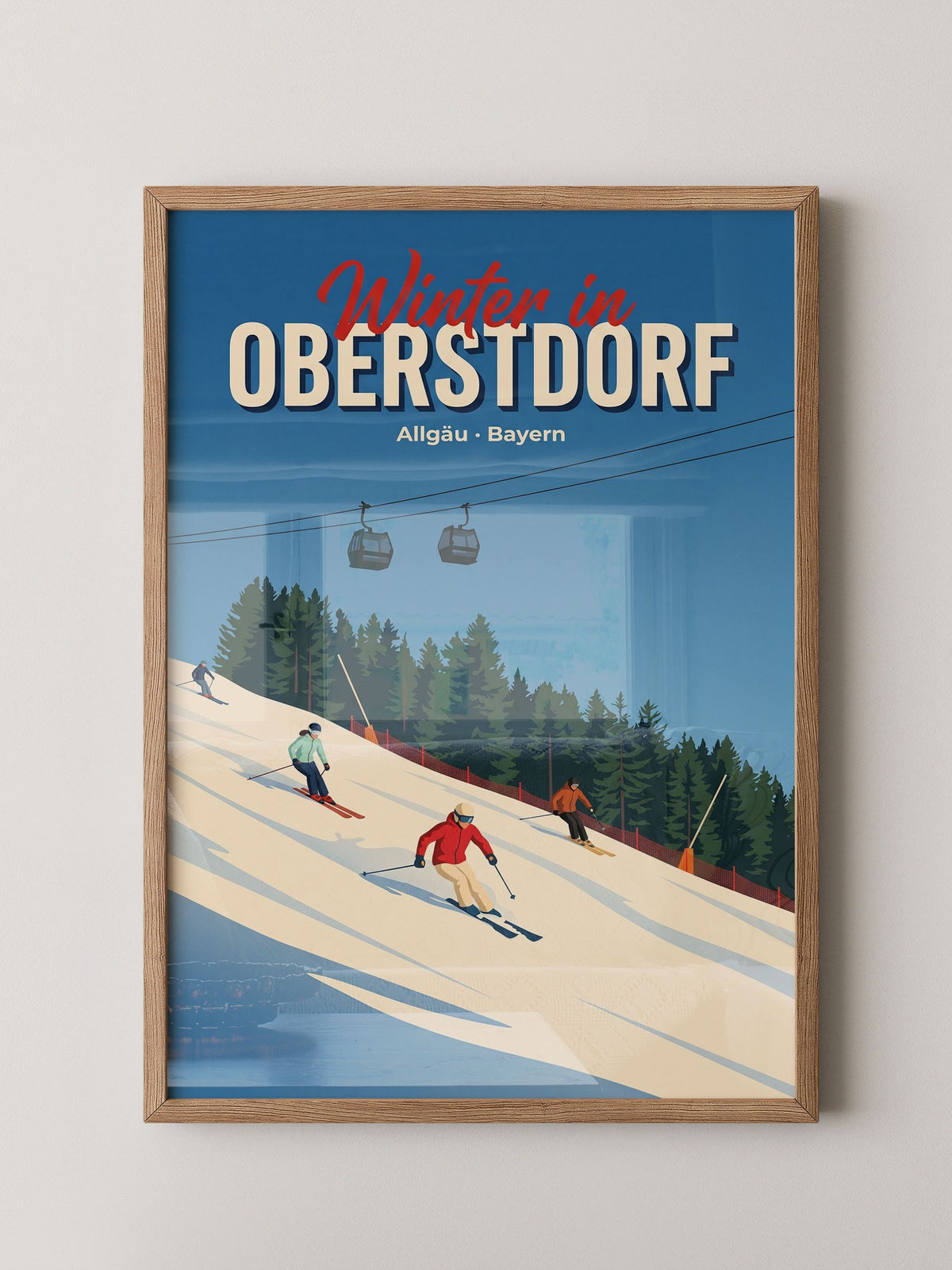 Skifahrer Oberstdorf Allgäu