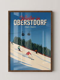 Skifahrer Oberstdorf Allgäu