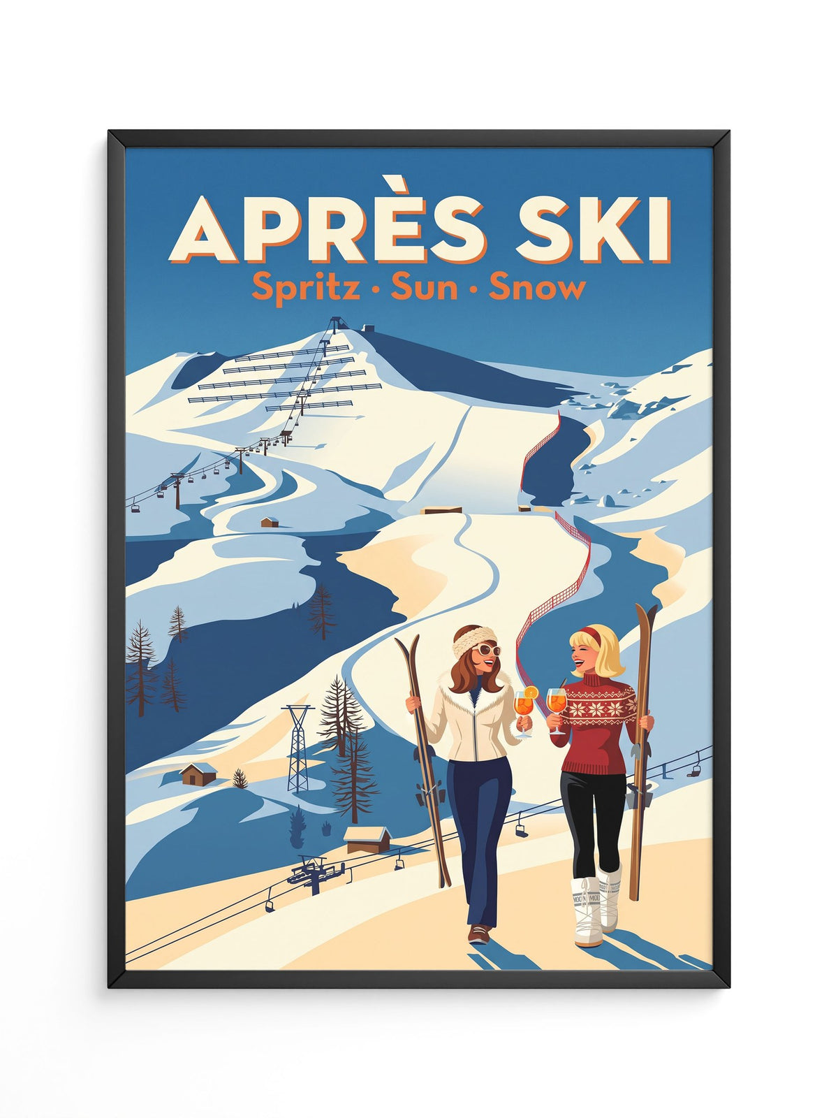 Aprés Ski Retro Vintage