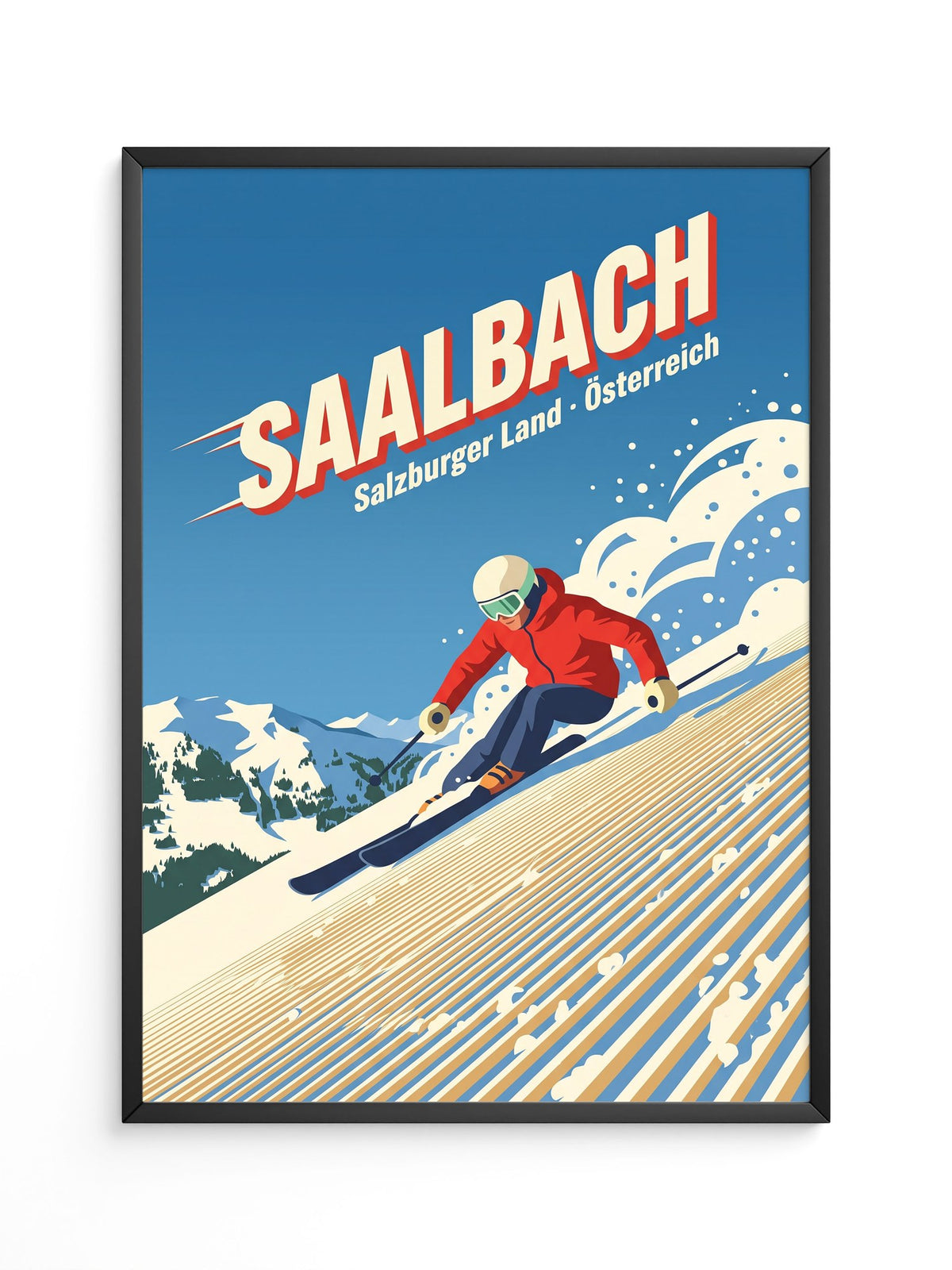 Skiläufer in Alpen