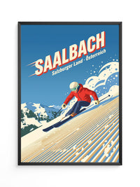 Skiläufer in Alpen