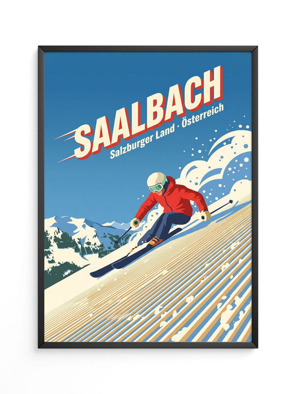 Skiläufer in Alpen