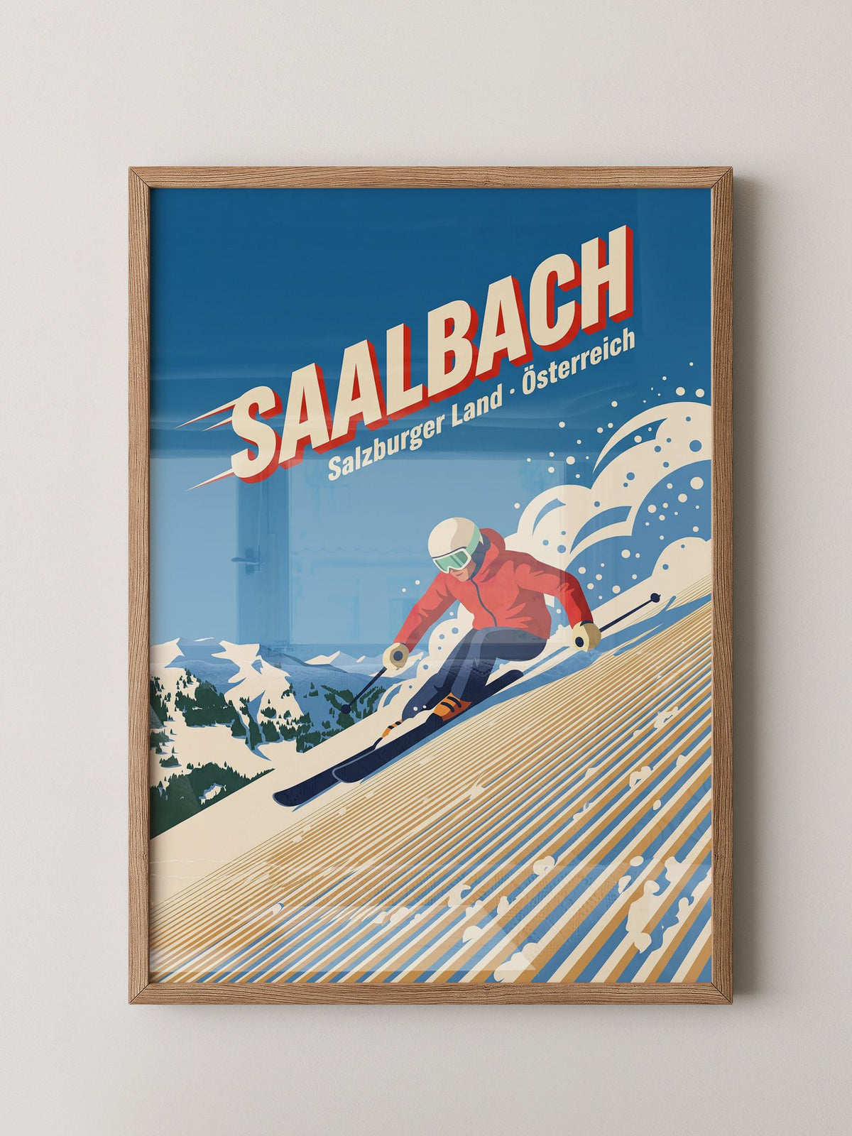 Skiläufer in Alpen