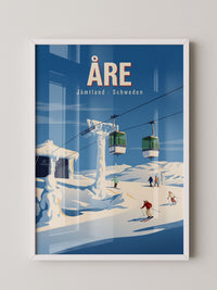 Skifahrer Winterlandschaft
