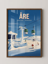 Skifahrer Winterlandschaft