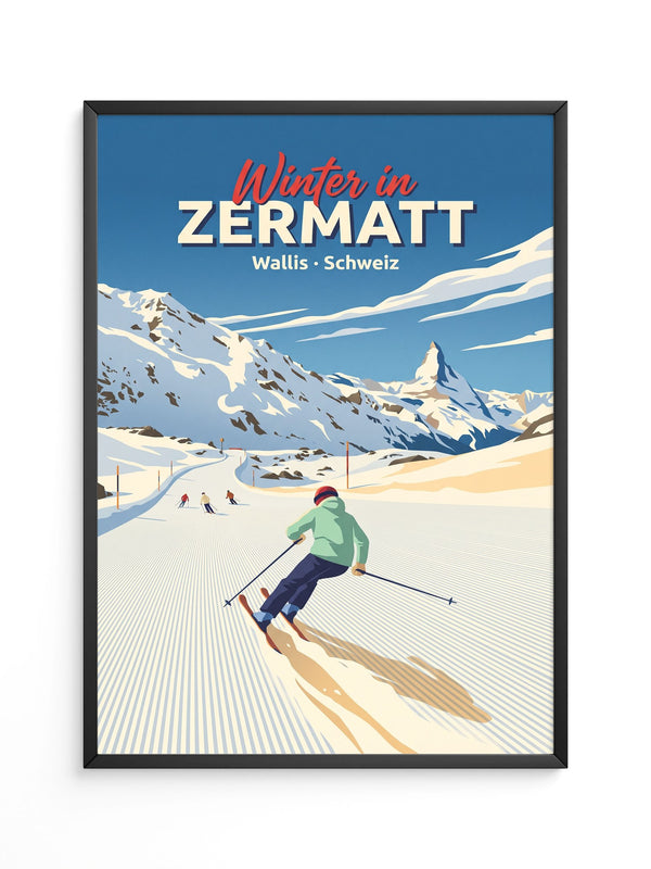 Ski Piste Berge Winter
