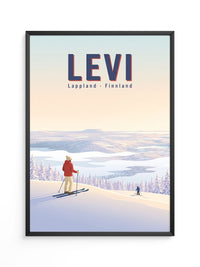 Wintersport Idylle Pastell