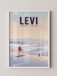 Wintersport Idylle Pastell