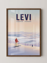 Wintersport Idylle Pastell