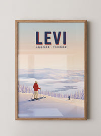 Wintersport Idylle Pastell