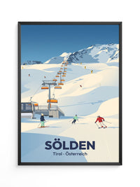 Skitag in den Alpen