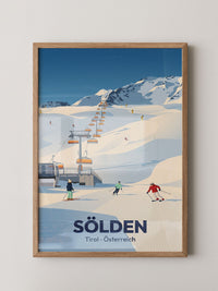 Skitag in den Alpen