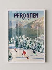 Winterlandschaft Skifahrer