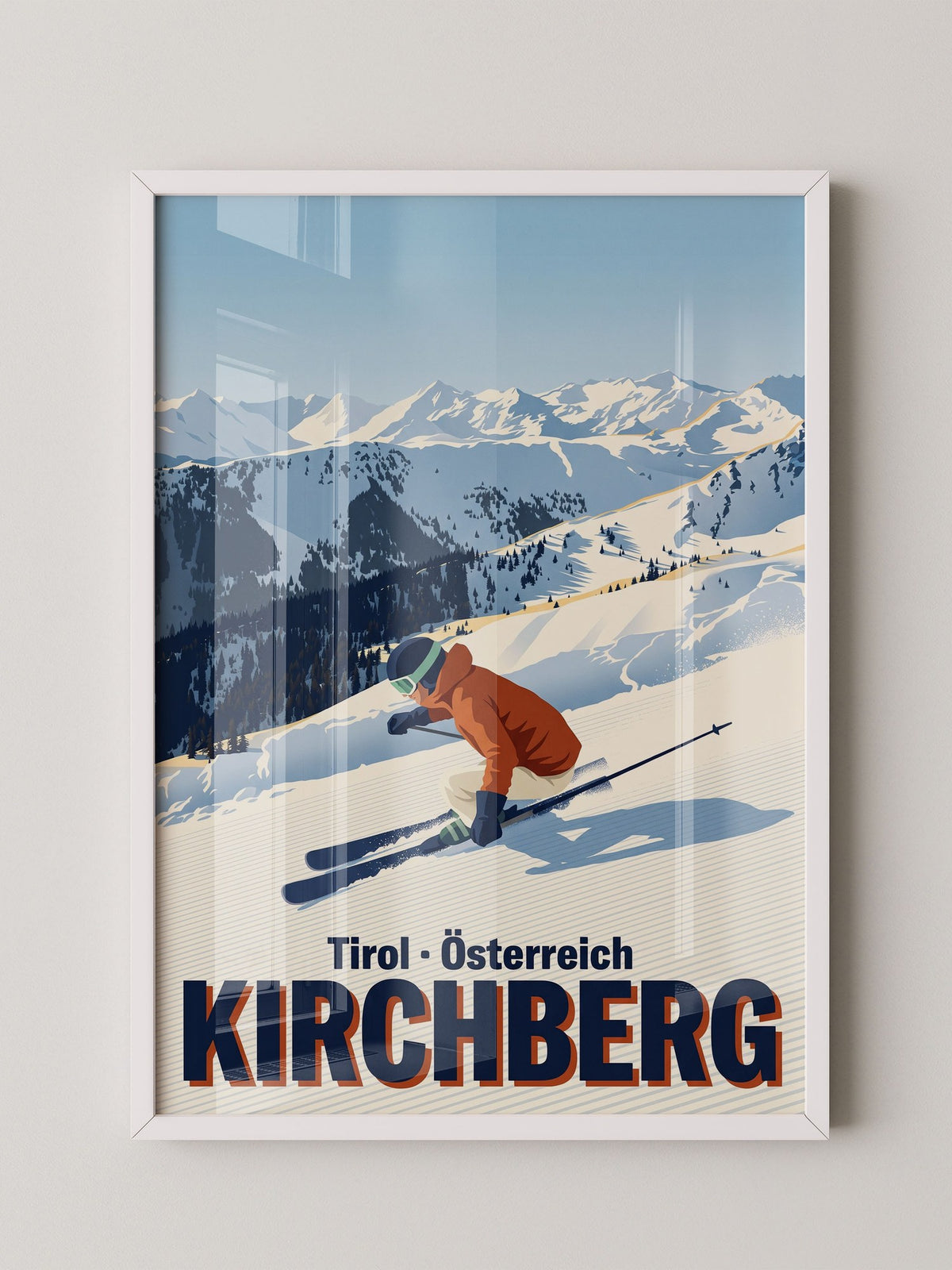 Skifahrer Alpengipfel