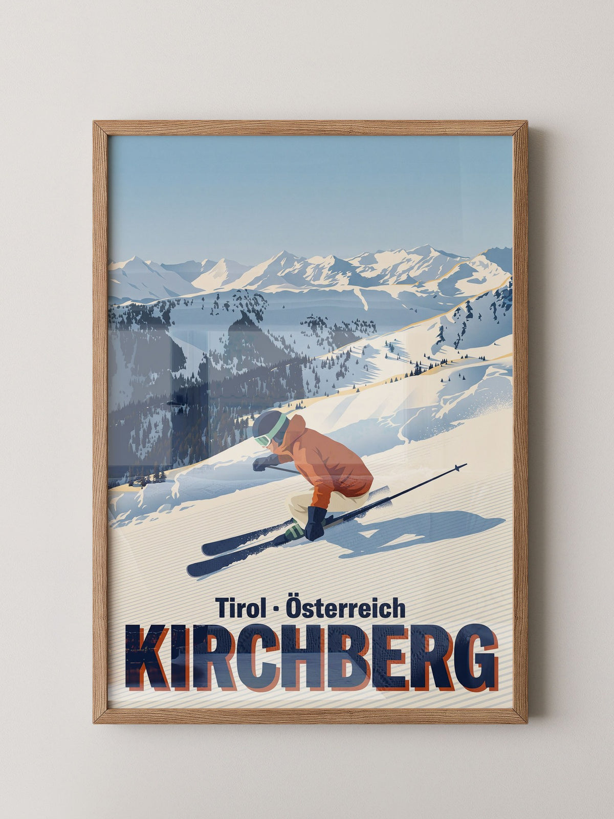 Skifahrer Alpengipfel
