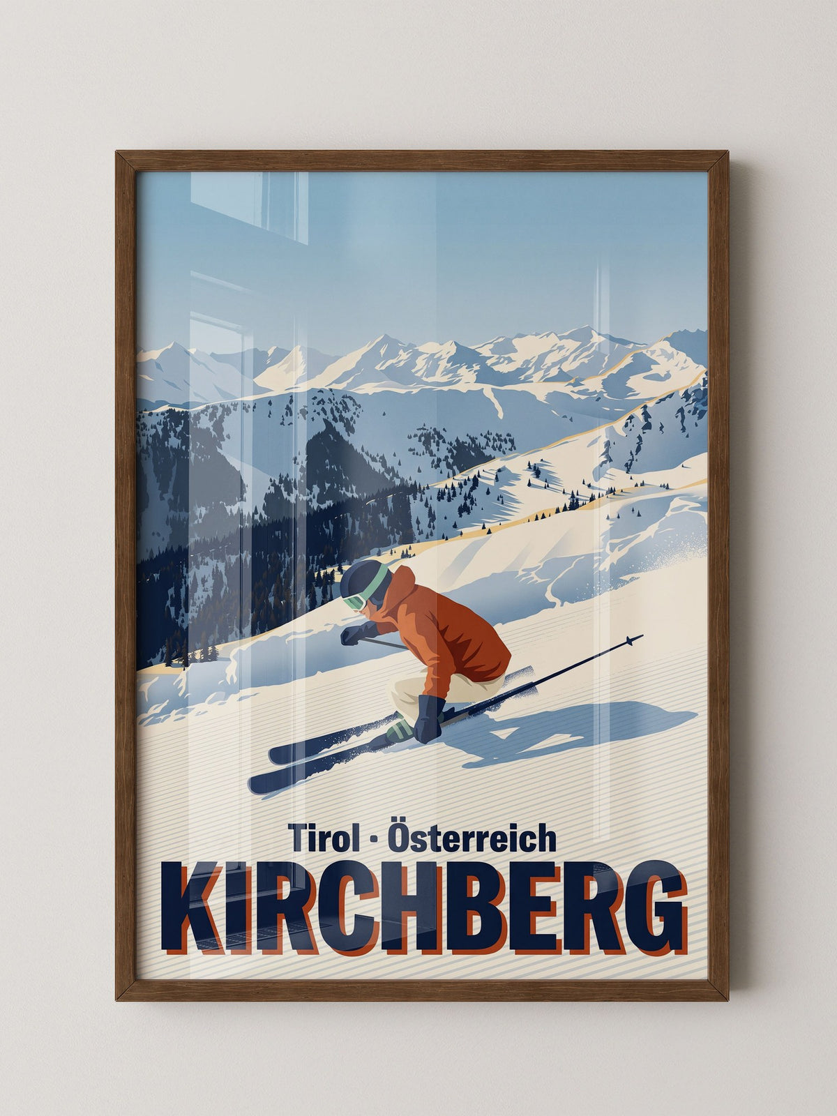 Skifahrer Alpengipfel