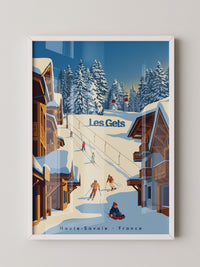 Winterliche Skiszene