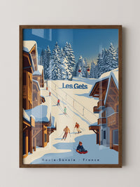 Winterliche Skiszene