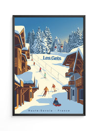 Winterliche Skiszene