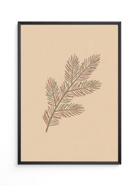 Minimalistisches Tannenzweig