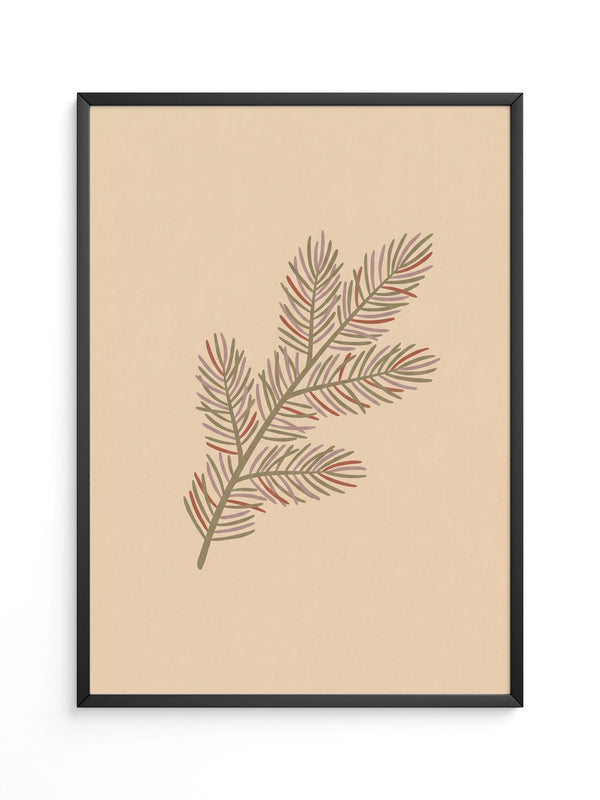 Minimalistisches Tannenzweig