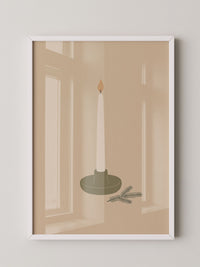 Kerze Minimalistisch Illustration