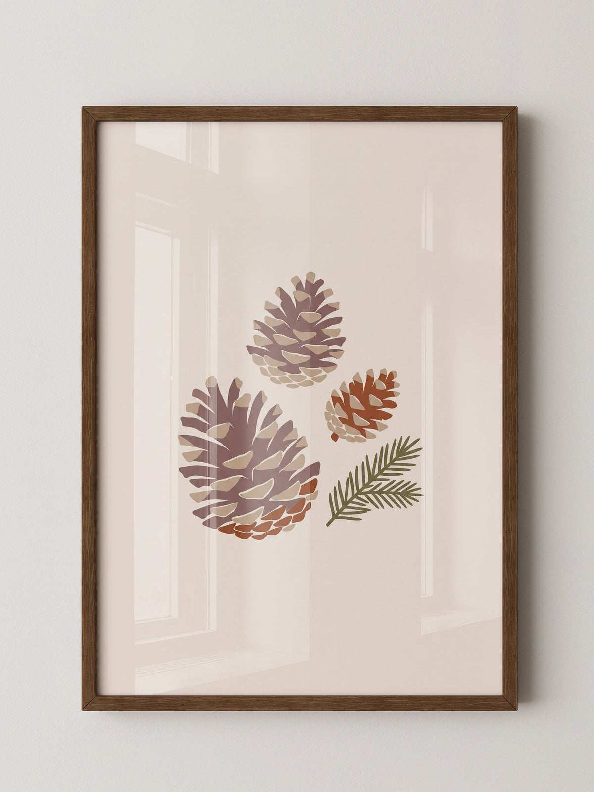 Kiefernzapfen Natur Illustration