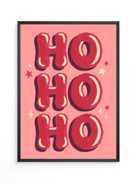 Typografie Weihnachten Rosa