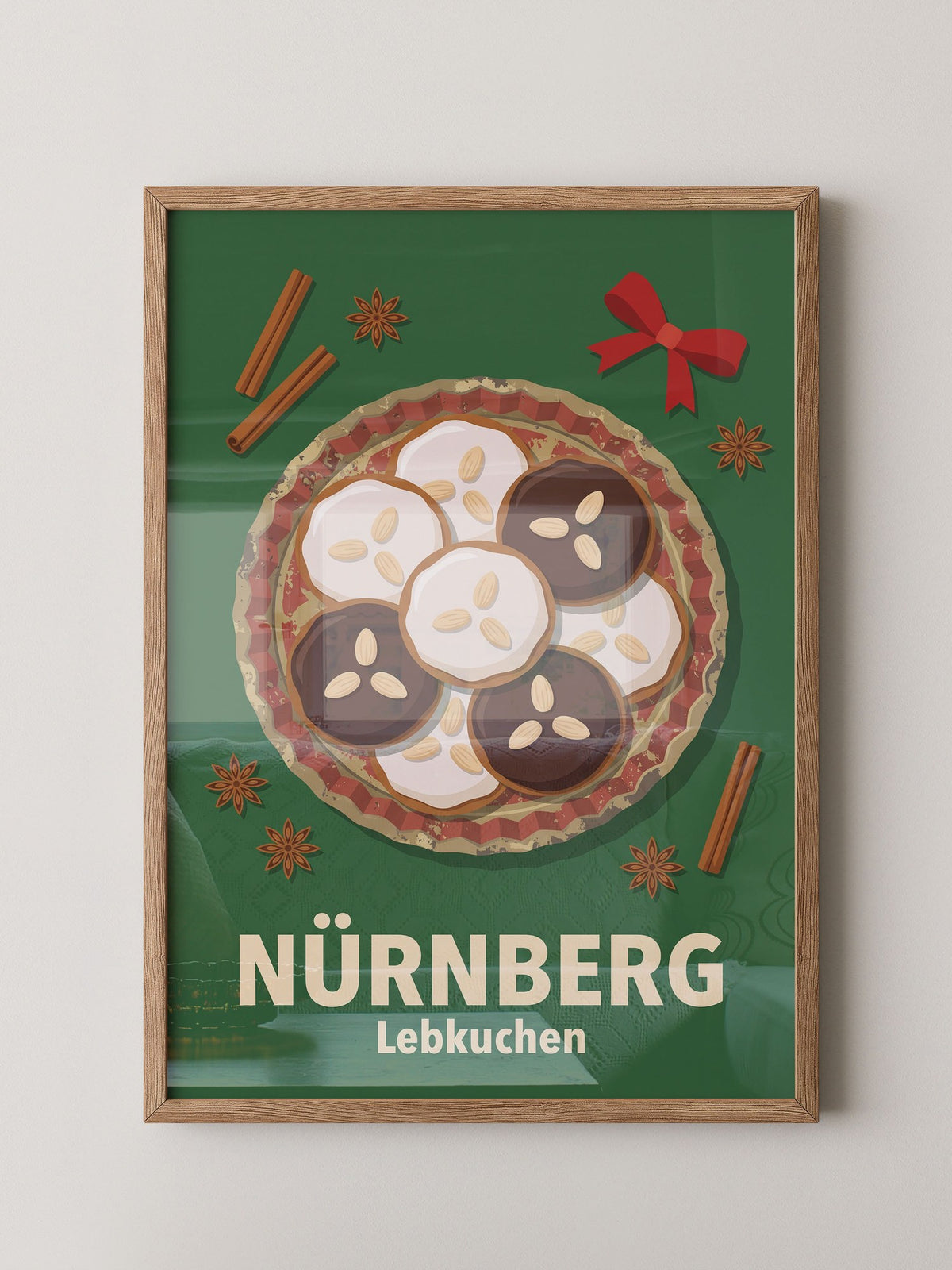 Nürnberg Lebkuchen Illustration