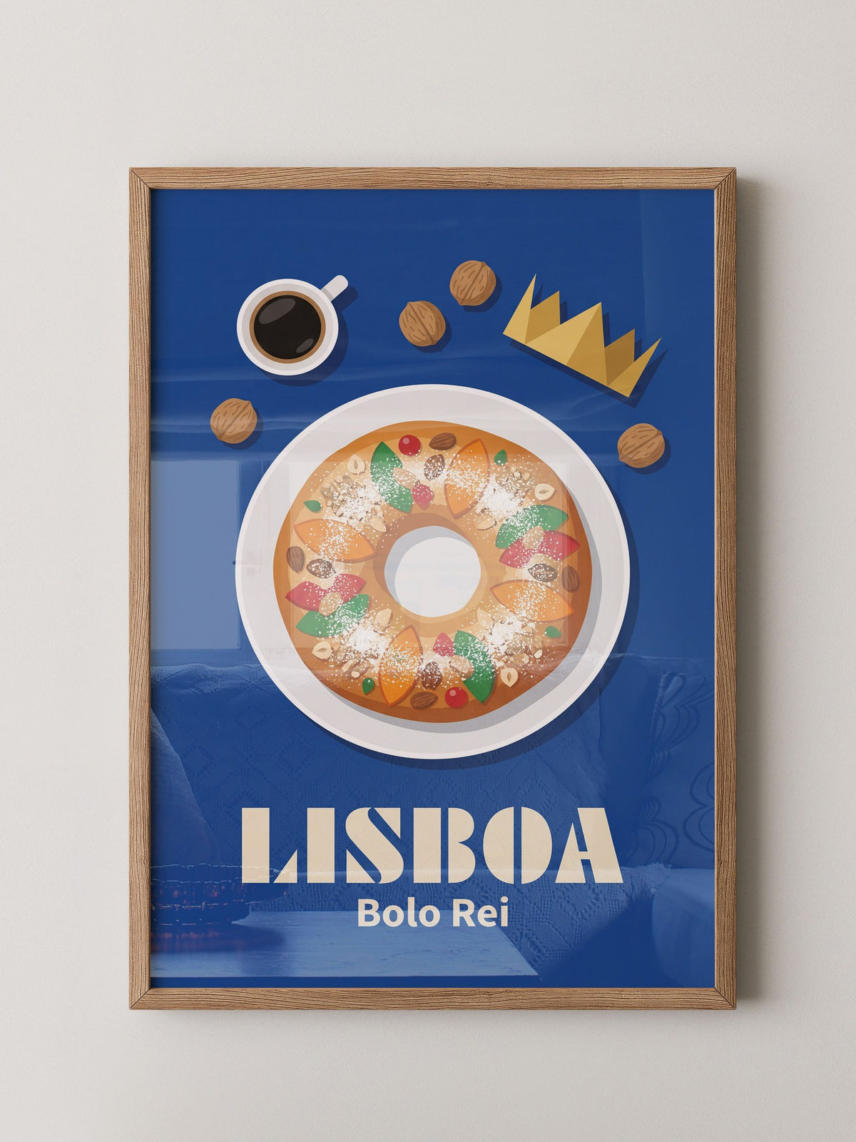 Bolo Rei Illustration
