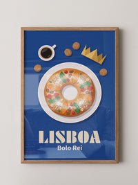 Bolo Rei Illustration