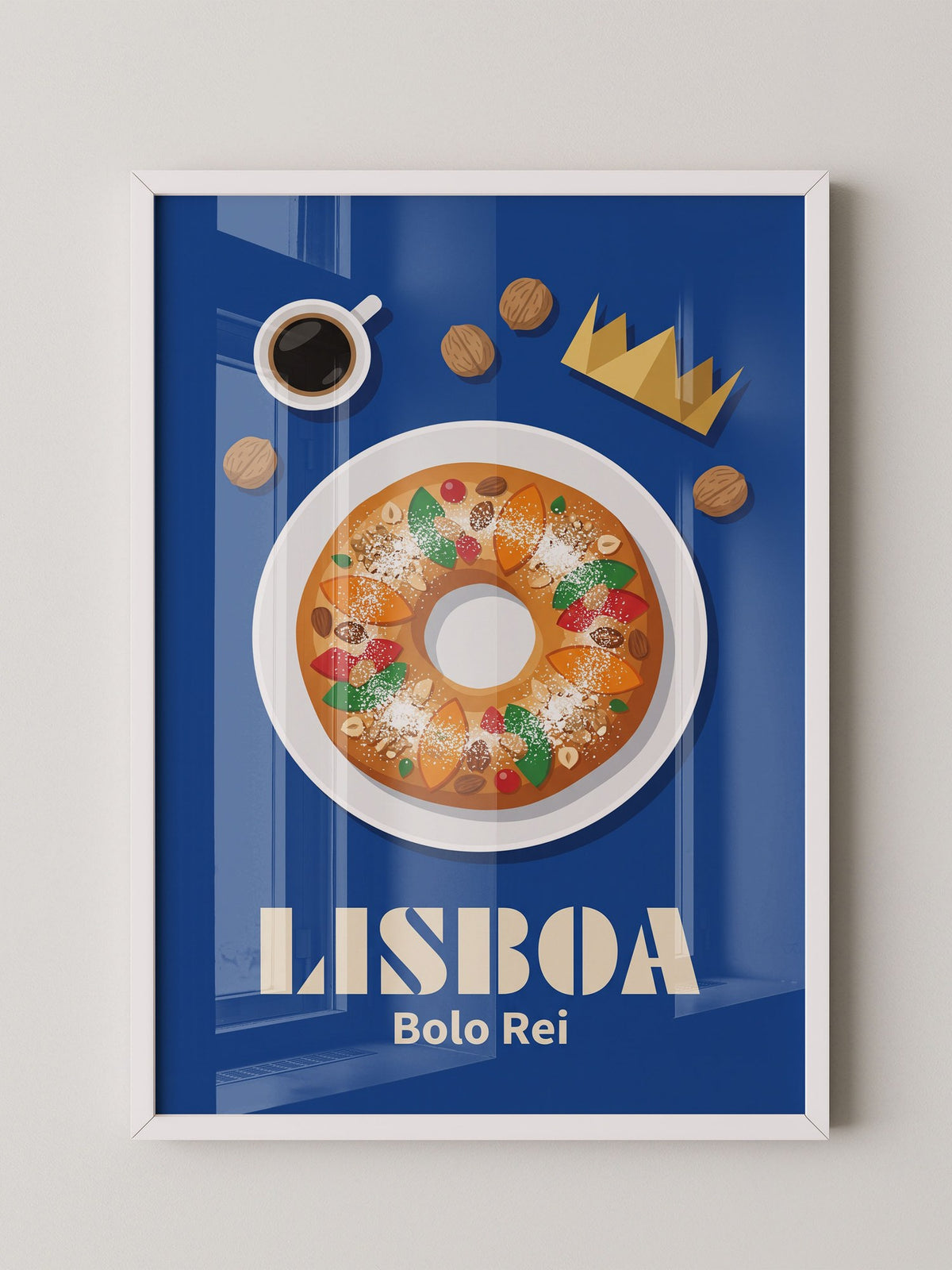 Bolo Rei Illustration