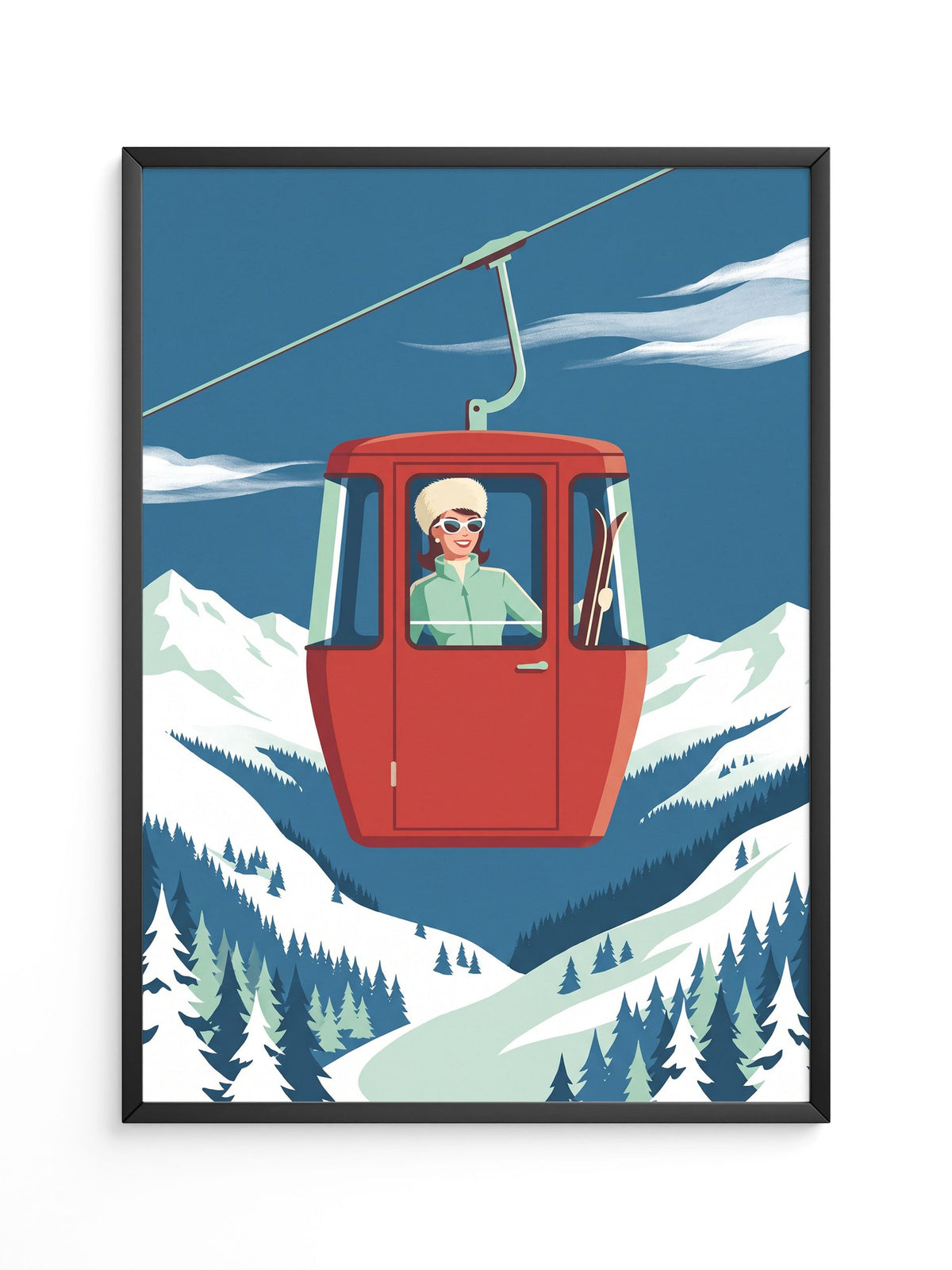Seilbahn Alpen Retro