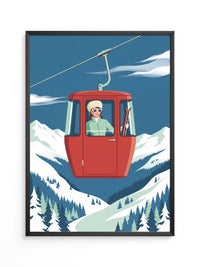 Seilbahn Alpen Retro