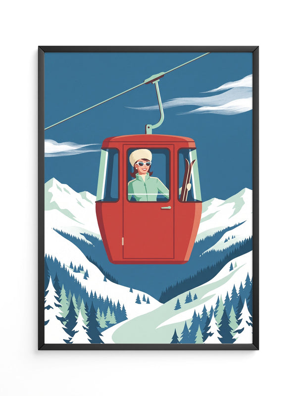 Seilbahn Alpen Retro
