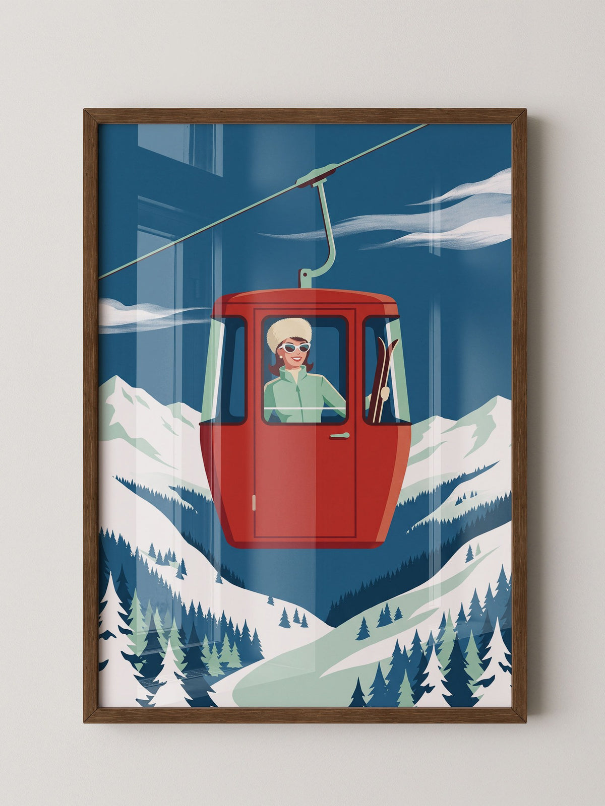 Seilbahn Alpen Retro